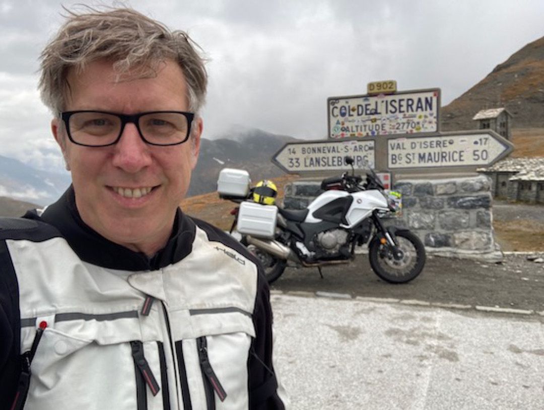 Simon Weir Col de l'Iseran selfie